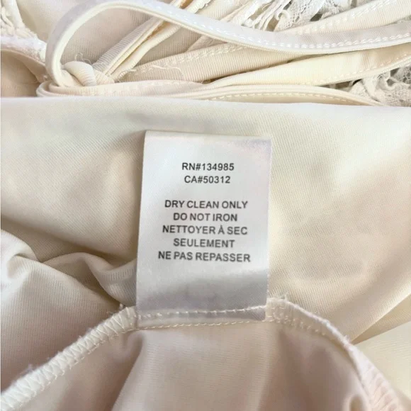 FOR LOVE & LEMONS ‘Penelope Open Back Crochet Bodysuit’ in Ivory - Picture 12 of 13